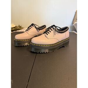 Dr.‎ Martens 8053 Quad Beige Unisex Size 7/8 Platform Leather 90s y2k Grunge